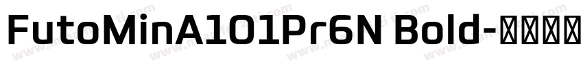 FutoMinA101Pr6N Bold字体转换